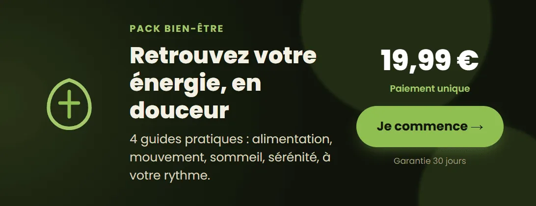 Pack Vitalité Naturelle : 4 guides pour retrouver votre énergie en douceur, 19,99 €