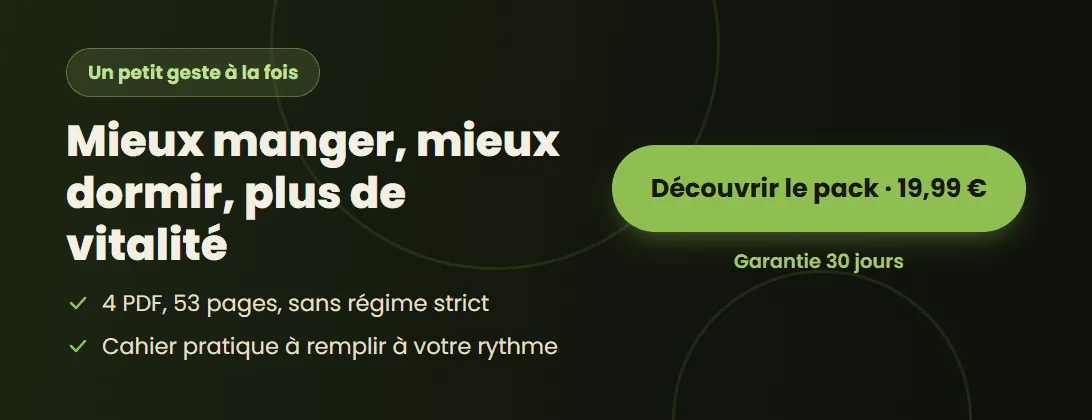 Pack Vitalité Naturelle : mieux manger, mieux dormir, plus de vitalité, 19,99 €